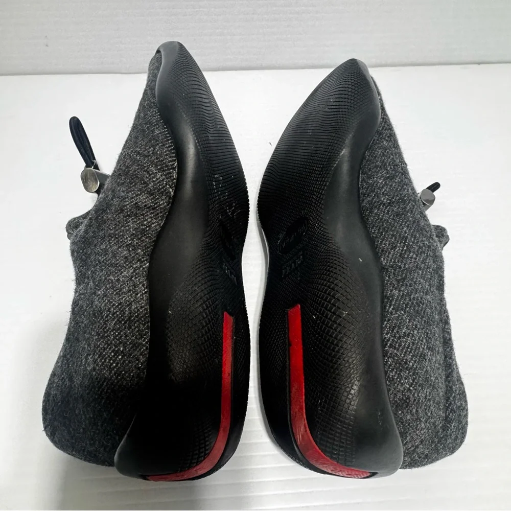 Prada Gray Wool Loafers Casual Shoes Size 36 - Picture 11 of 16